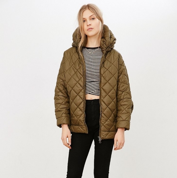 Urban Outfitters Jackets & Blazers - Without Walls Olive Cocoon Coat